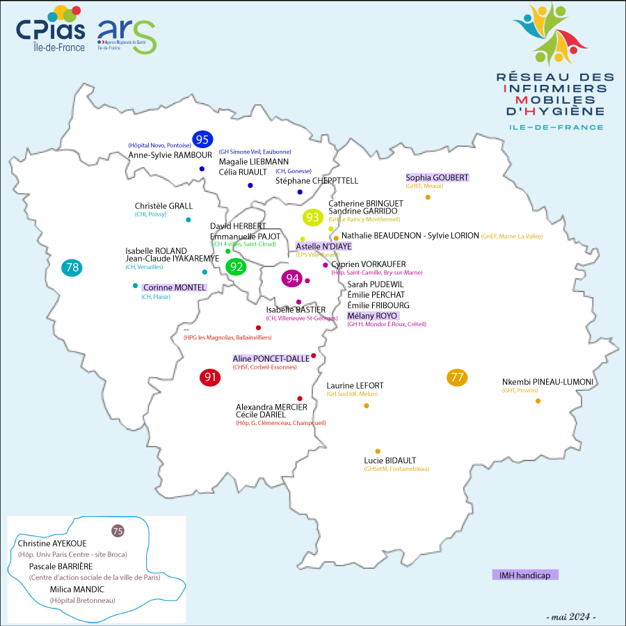 carte ile-de-france IMH